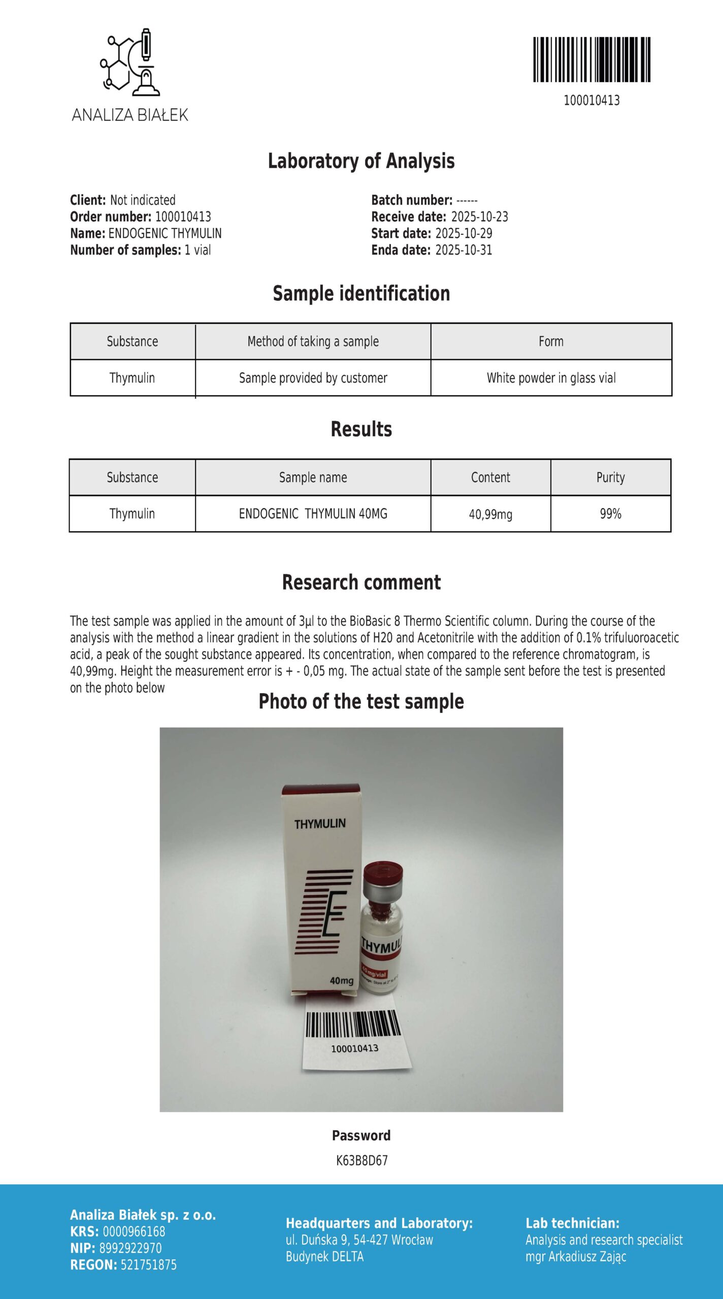 Thymulin - obrazek 2