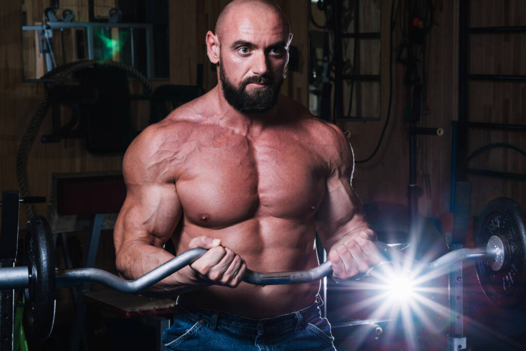 MK-677 growth hormone tablets bodybuilder training biceps