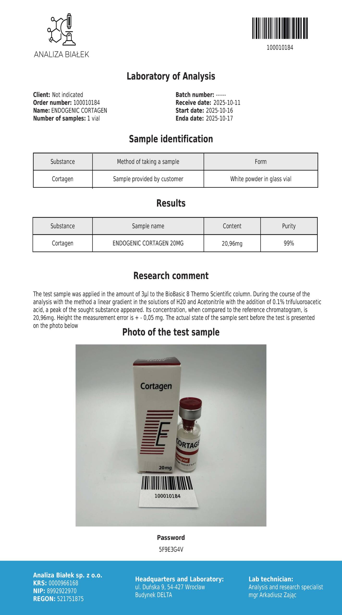 Cortagen spray